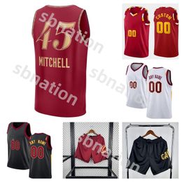 Jersey de baloncesto de la ciudad de Donovan Mitchell para hombres jóvenes niños 4 Evan Mobley 10 Darius Garland 23 Camisa retro