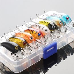 DONQL Gemengde Kleuren Vissen Lokken Set 58pcs Minnow Baits Kit Wobbler Crankbaits met Doos Dreggen Visgerei hard aas 220726