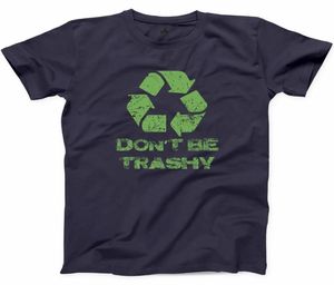 Camiseta Dont Be Trashy, camiseta con gráfico ofensivo de Panda basura divertido reciclado, camisetas de verano para hombre, Camiseta de algodón Fashion4017361