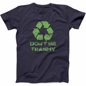 Wees niet trashy t -shirt recycle grappige prullenbak panda offensieve grafische tee zomer tops voor man zomer katoen t -shirt mode1136452