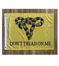 Ne marchez pas sur moi drapeaux de serpent utérus 3039 x 5039ft bannières de festival 100d polyester extérieur de haute qualité couleur vive avec deux 8040027