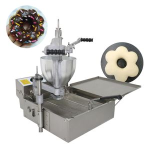 Machine à beignets pour magasin de desserts, machine commerciale à beignets en acier inoxydable avec fleur sphérique ronde, type 3 jeux de moules