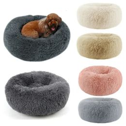 Donut Mand – accessoires pour chiens de grande taille, maison pour chat, lit en peluche pour animaux de compagnie, tapis rond XXL pour petits et moyens animaux, apaisant, 100CM, 240103