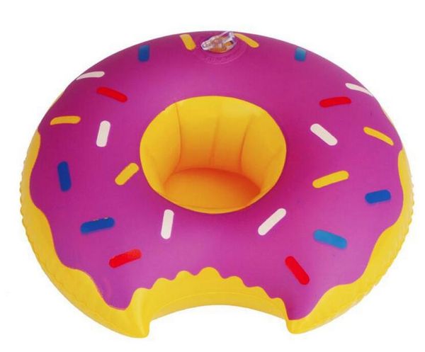 Donut Natation boire porte-gobelet flottant gonflable peut bouteille porte-gobelets porte-bouteille Holder Flotteurs en verre