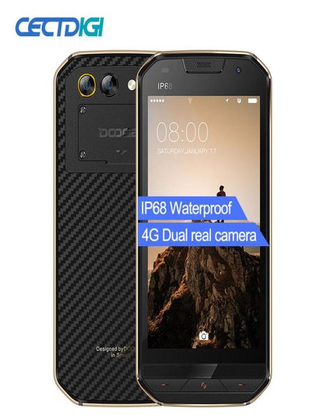 Doogee S30 IP68 Smartphone Waterproof 5580mAh Cargo rápido 50quot MT6737 Android 70 2GB RAM 16GB ROM 8MP Huella digital móvil PH2441090