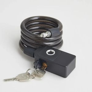 Serrures de porte Noir Smart Lock Biométrique Empreinte Digitale Extérieure IP65 Étanche Vélo Bureau Porte Clé de Sécurité 231202