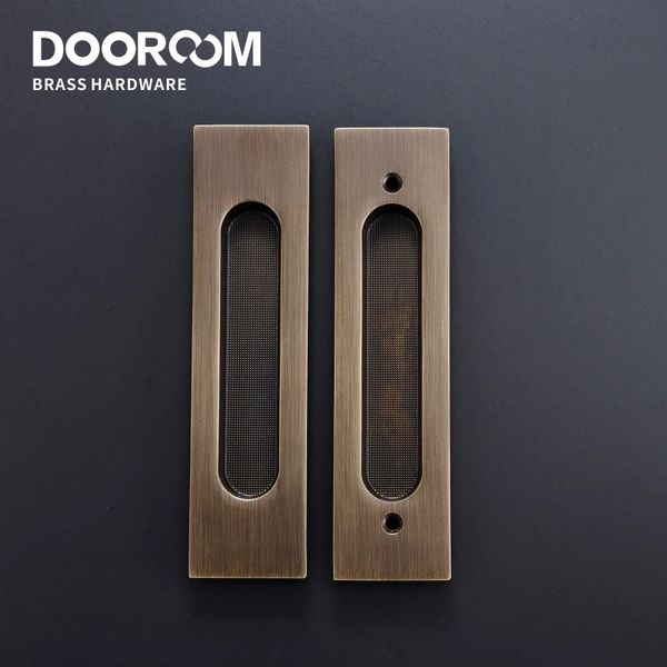 Cerraduras de puerta Dooroom manijas deslizantes de latón moderno americano push pull tiradores ocultos interior sala de estar baño balcón cocina sin llave 231212