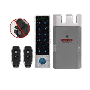 Serrures de porte Kit de verrouillage intelligent à empreintes digitales électroniques antivol numérique invisible avec télécommande clavier étanche 231202