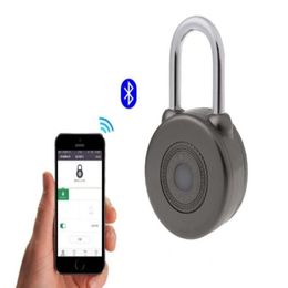 Serrures de porte Serrure sans fil électronique sans clé Smart Bluetooth Cadenas Master Keys Types avec contrôle App pour vélo moto maison porte571 Dhe0W