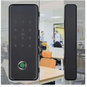 Deursloten Vingerafdruk Smart Glass Biometrisch Elektronisch Controleslot 1356Mhz RFID Afstandsbediening Ontgrendelen 231202