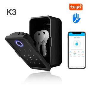 Door Locks K3 Smart Fingerprint Door Lock TT Lock Tuya Security Boxes Password Digital Inteligente Electronic Portable Lock Boxes HKD230902