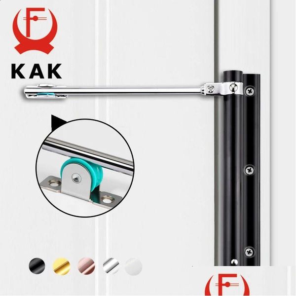 Locas de puerta Kak 50 kg Ajustable Aleación de aluminio Matic Spring Soft Soft Fireproof Hardware de servicio pesado 240322 Drop entrega de caída G DHVOI