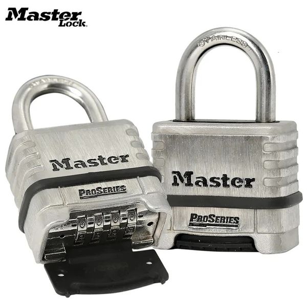 Serrures de porte Master Lock 1174 Mot de passe ProSeries en acier inoxydable Anti-vol Cadenas étanche Accueil Dortoir Combinaison extérieure 231115