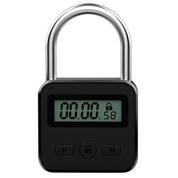 Deursloten Metal Timer Lock LCD-display Multifunctionele elektronische tijd 99 uur Max Timing USB Oplaadbare Timer Paslock 230314