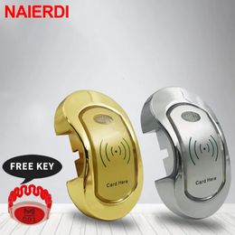 Serrures de porte Naierdi Smart RFID Digital Lock Sauna pour Spa Piscine Gym Cabinet électronique Casiers avec clé principale 231202
