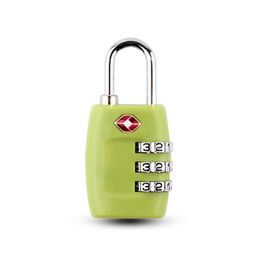 Deursloten Nieuwe TSA 3 Digit Code Combinatie Lock Resettable CUS Travel Lage Hangslot Suitcase High Security Dh47 Drop Delivery Home Gar DHMDD