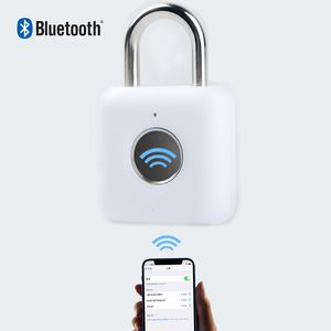 Cerraduras de puerta Portátil Bluetooth Candado inteligente Cilindro antirrobo para gabinete Estuche de viaje Cajón Seguridad IPX3 Impermeable 221201