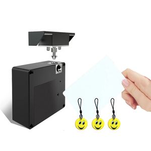 Cerraduras de puertas Cerradura inteligente RFID Sin orificio Cerradura oculta para puerta simple y puerta doble Cajón de gabinete de tarjeta IC invisible de 1356 MHZ 231202