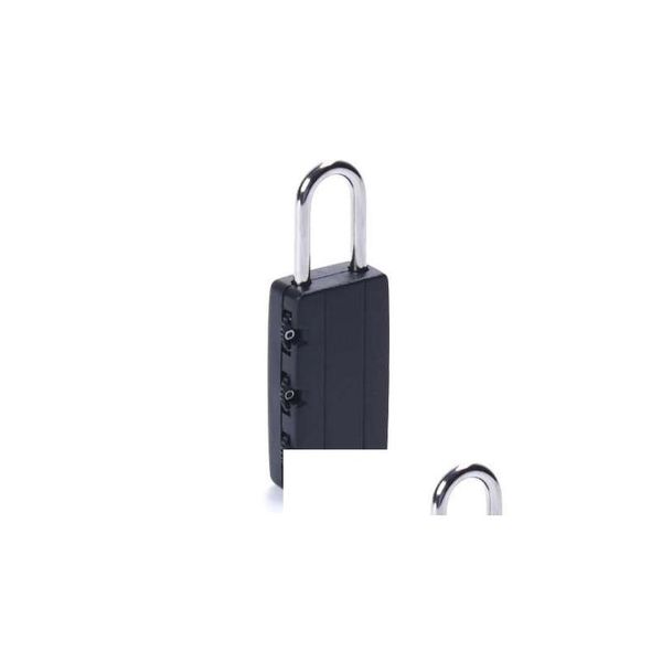 Serrures de porte en toute sécurité combinaison de sécurité voyage Lage sac cadenas gymnase casier valise serrure noir environ 62 x 21 9 mm livraison directe maison G Dhhd4