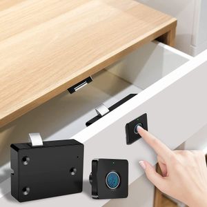 Serrures de porte Smart Home Biométrique Serrure d'empreintes digitales Tiroir caché Stockage de fichiers de confidentialité électronique Protection de sécurité résidentielle sans clé 230830