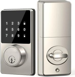 Deursloten Smart Lock met wachtwoord Keyless Entry Touchscreen-toetsenborden Eenvoudig te installeren App-ontgrendeling 50 gebruikerscodes 231212
