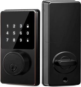 Deursloten Smart Lock met wachtwoord Keyless Entry Touchscreen-toetsenborden Eenvoudig te installeren App-ontgrendeling 50 gebruikerscodes 231219
