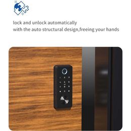 Cerraduras de puerta Smart TTLock Bluetooth Cerradura de puerta de entrada sin llave Teclado electrónico Cerrojo Locker Contraseña Almacenamiento de huellas dactilares Cerraduras de tarjeta IC HKD230903