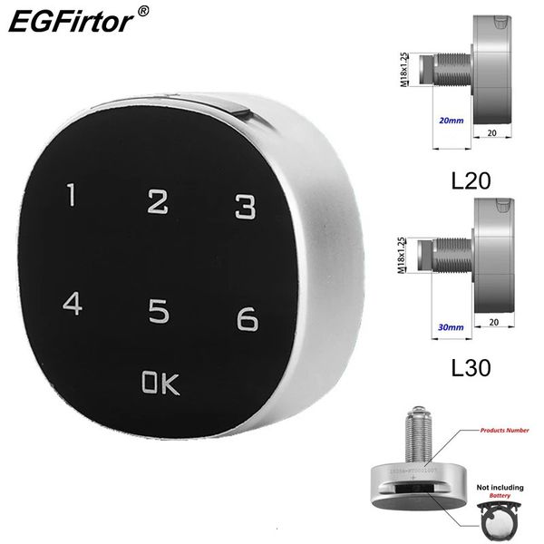 Cerraduras de puerta Pantalla táctil Digital Inteligente Contraseña electrónica Cerradura de puerta Seguridad Antirrobo Gabinete de madera Teclado Cajón Cerraduras de archivos de oficina 231021