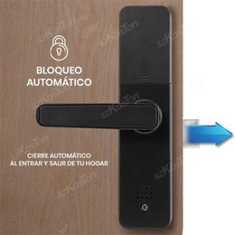 Deursloten Tuya WiFi Slim elektronisch deurslot Meerdere ontgrendelingen Biometrische vingerafdrukbeveiliging Intelligente kaart Wachtwoord App-sleutel ontgrendelen HKD230903