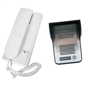 Sistema de teléfono de la puerta Toilebell Intercom Entrada Los kits con cable admiten Desbloqueo de desbloqueo 240123