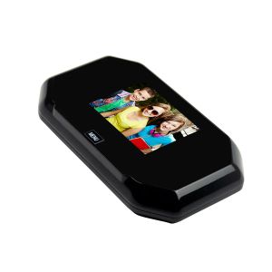 Deurbel 1080p Peephole deur camera kleurscherm met deurbel LED -verlichting elektronische deurbel kijker beveiliging met OneClick bekijken