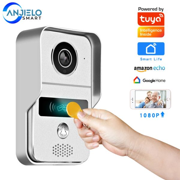 Sonnette de porte 1080p Tuya Smart Video Door Door WiFi Wireless Videom Interphone For Home Security Proot GOOD Home Apartment Tuya Door Bell