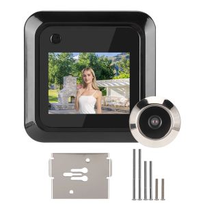 Deurbel 2.4in SMART VIDEO BELL TFT VIDEO PEEPHOL Digitale deur Camera Deurbel LCD -scherm Display 0.3MP Wijdhoekcamera Foto