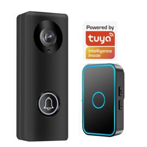 Sonnette de porte 2MP 1080p application Tuya Poe Wifi IP Doorbell Wide Angle Interphone Visual Door Viewer avec carillon Puphole Viewer Video Door Phone