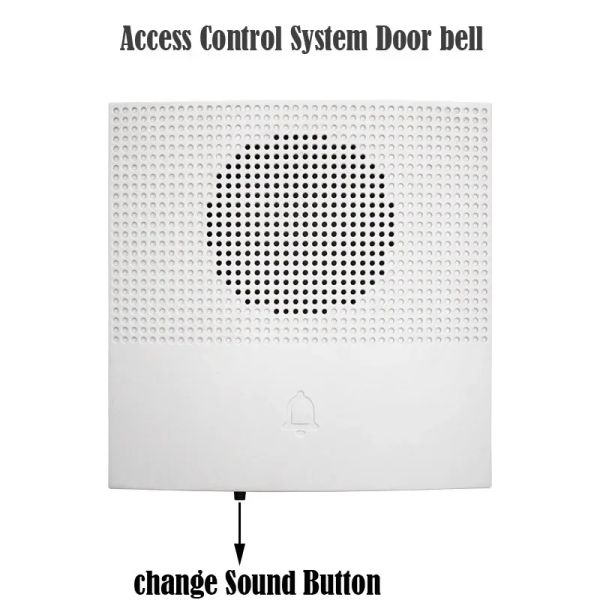 Borne de porte DC 12v Hôtel Home Bureau à domicile Connecteur câblé Système de contrôle d'accès à la batterie Soutien de la batterie 38 Sound Bell avec fils