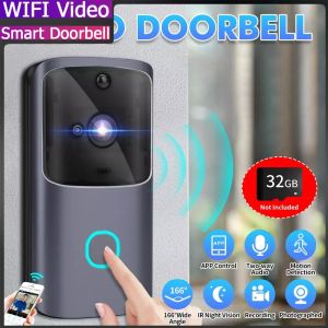 Campagne de porte-caméra de porte-caméra de porte-caméra de porte-caméra de porte WiFi Smart WiFi avec carillon Night Vision IP Bell sans fil Caméra de sécurité à domicile