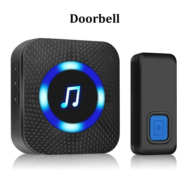 Portuito Smart Touletbell Home Video Intercom WiFi Visión nocturna de infrarrojo Botón inalámbrico Botón de timbre Cámara de seguridad Flash Moni Moni