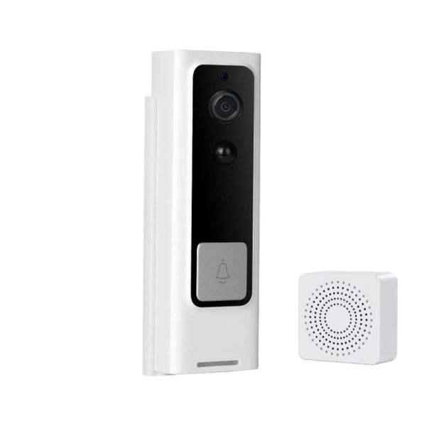 Borchette Smart Video Smart Door avec carillon Intelligent Bell Camera Vision Monitor Security Mobile Puphole Interphole Bells à la maison