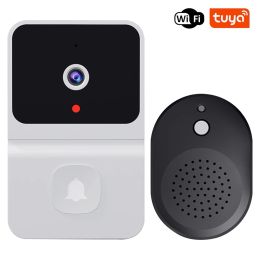 Deurbel tuya wifi video deurbel smart home draadloze beveiligingscamera deur klok 100 ° groothoek nacht visie intercom video ip deurbel