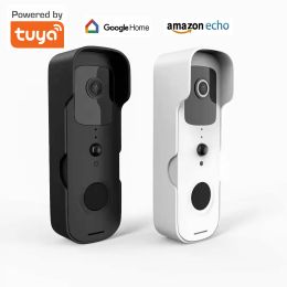 Sonnette de porte V30 TUYA VIDEO SMART DOORDE SECTORES WIRESS Wiless WiFi 1080p Interphone Door Bell Twoway Audio fonctionne avec Alexa Echo Show Google Home