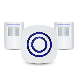 DUERLELLO PORTO INALLADA PIRO PIR Detector de movimiento del sensor Infrarrojo Sistema de alarma para el hogar Visitante Smart -Apretación de la puerta Controlación de seguridad de la campana de seguridad