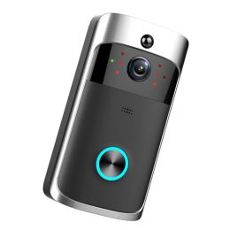 Sonnette de porte sans fil Smart Doorbell Vision Night 720p HD Voice Interphone Doyerbells Pir Detection Motion Senting Security Protection Device