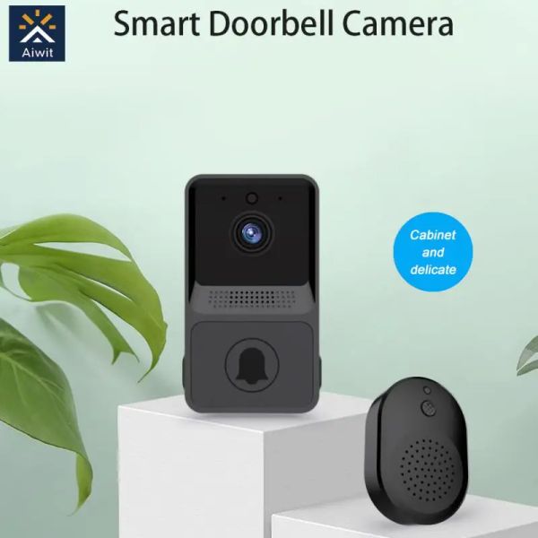 Sonnette de porte Z20 Smart WiFi Door porcelaine Smart Home Wireless Phone Door Bell Camera Security Vidéo Vidéo Interphone Infrarouge Smart Video Door
