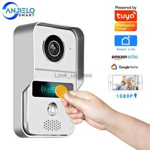Sonnettes 1080P Tuya sonnette vidéo intelligente Wifi interphone vidéo sans fil pour la Protection de la sécurité à la maison Google maison appartement Tuya sonnette de porte HKD230918
