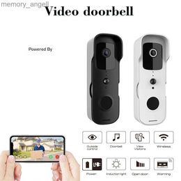 Sonnettes 1080P WIFI vidéo sonnette Tuya Smart Home porte cloche sans fil caméra de sécurité sonnette SmartLife APP PIR détection de mouvement 1080P YQ2301003