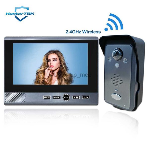 Système d'interphone vidéo sans fil 2,4 GHz avec caméra, écran d'affichage de 7 pouces, interphone sécurisé pour villa HKD230918