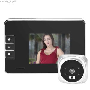 Sonnettes 3 pouces TFT LCD écran vidéo sonnette 120 grand angle infrarouge caméra de vision nocturne pour la sécurité à la maison lumière sans fil YQ230928