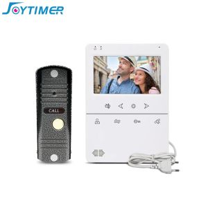 Conneries de portes de 4,3 pouces Interphone pour la maison de sécurité à domicile Téléphone Porte de porte IR Vision Night Camera Kit de porte pour l'appartement OneKey Unlock