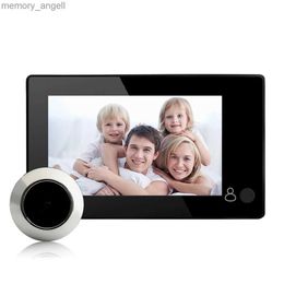 Sonnettes 4.3 pouces LCD affichage 2MP 160 degrés grand angle vidéo porte téléphone HD visuel sonnette judas visionneuse YQ230928