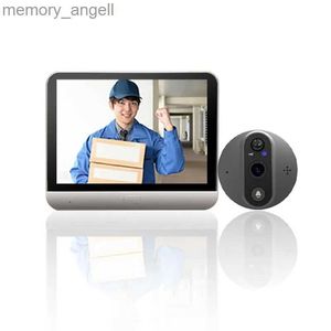 Deurbellen 4,3 inch Tuya APP WiFi Deurbel Visuele Deur Kijkgaatje Video Deurtelefoon Camera PIR Home Security Draadloze Intercom Doorviewer YQ2301003